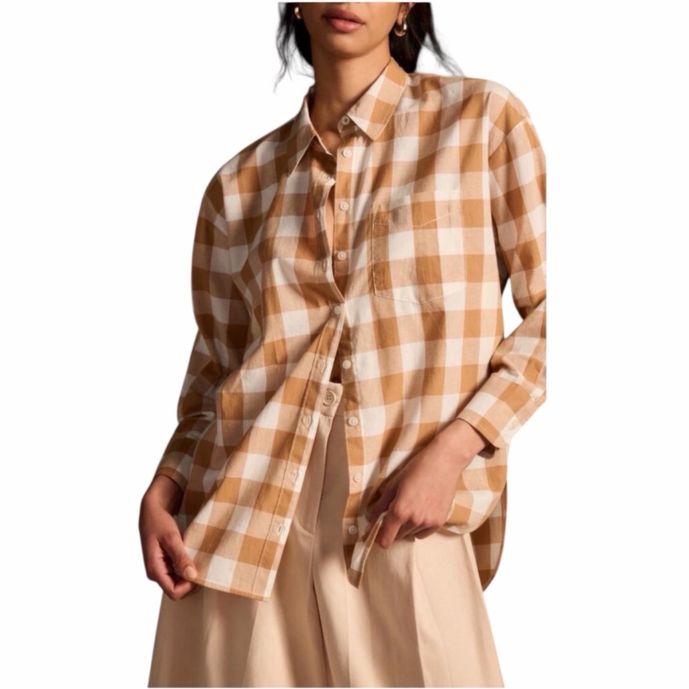 Anthropologie | Buffalo Check Button Down Maeve Bennet Shirt